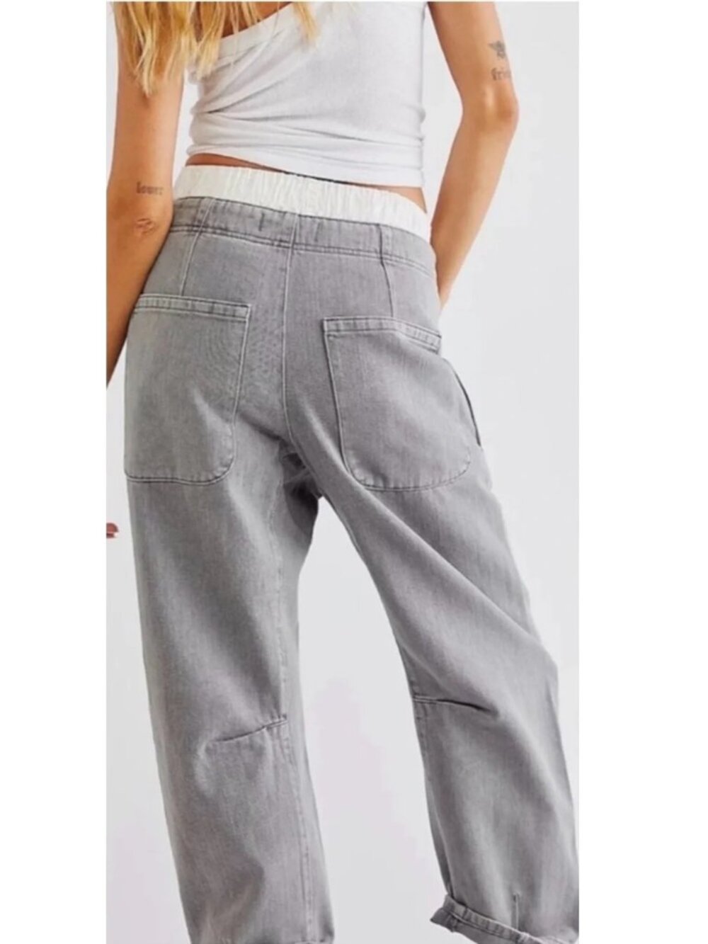 Free People Osaka barrel leg jeans - 29 - gray - Picture 2 of 10